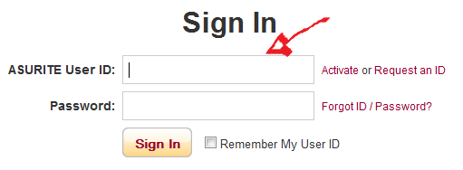 asu email login step 1