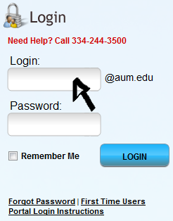 amu webmail login step 1