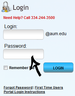 amu webmail login step 2