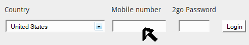 2go sign in page step 2