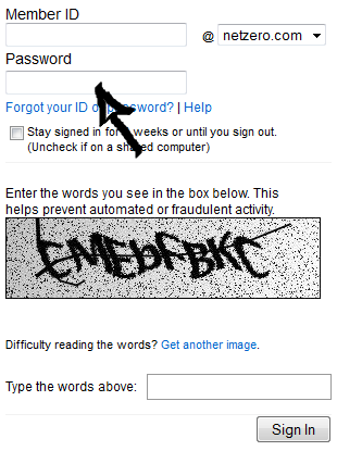 netzero email login step 3