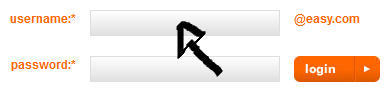 easy.com email login step 1