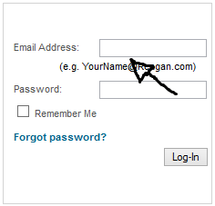reagan login step 1