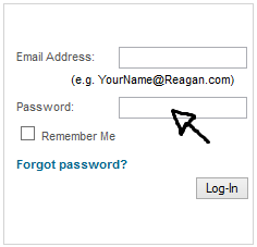 reagan login step 2